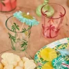 Akrylglass Med Palmedesign - Rosa