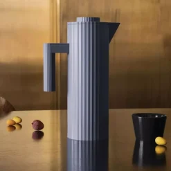 Alessi - Plissé - Termokanne - 1 l Grå