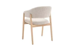 Alma Spisestol Beige Med Lyse Bein