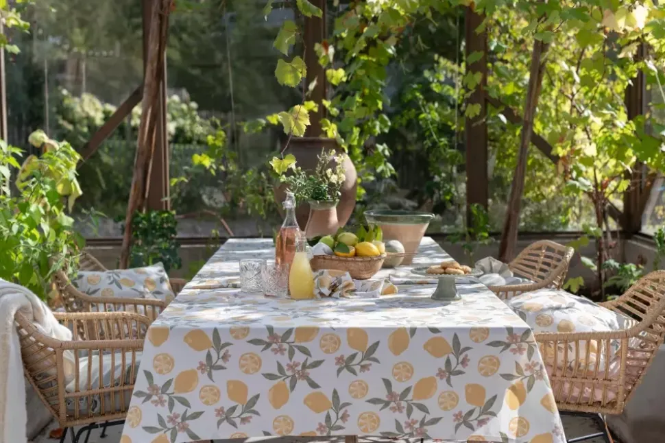 Amalfi Gul Tekstil voksduk