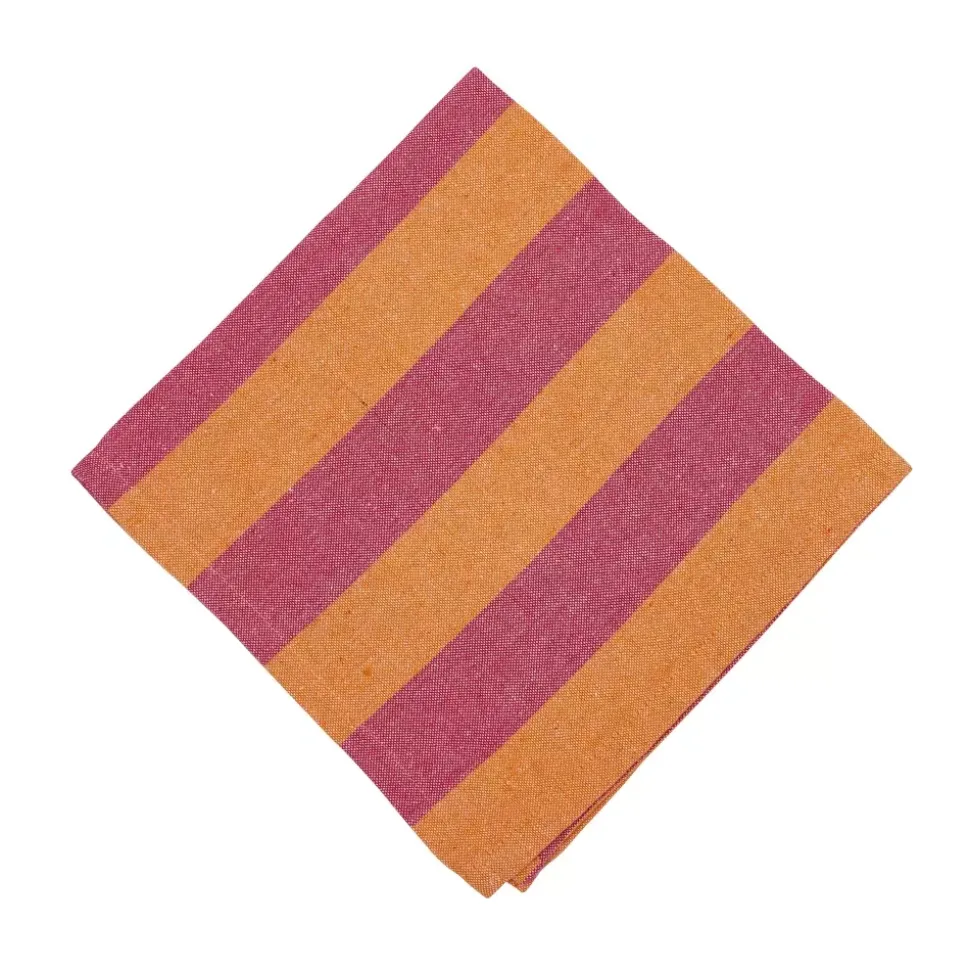 Amalia Orange/Rosa Serviett