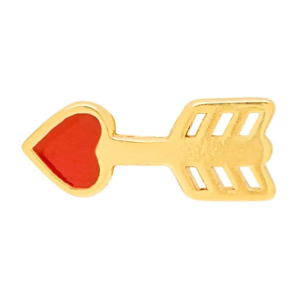 Amor Ørering 1 stk Forgyldt