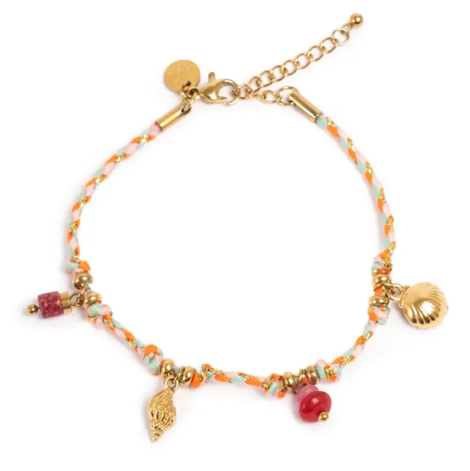 Armbånd Med Charms, Pink, Steel G