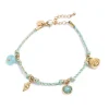 Armbånd Med Charms, Turquoise, Steel G