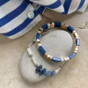 Armbånd, White Delight, Blue