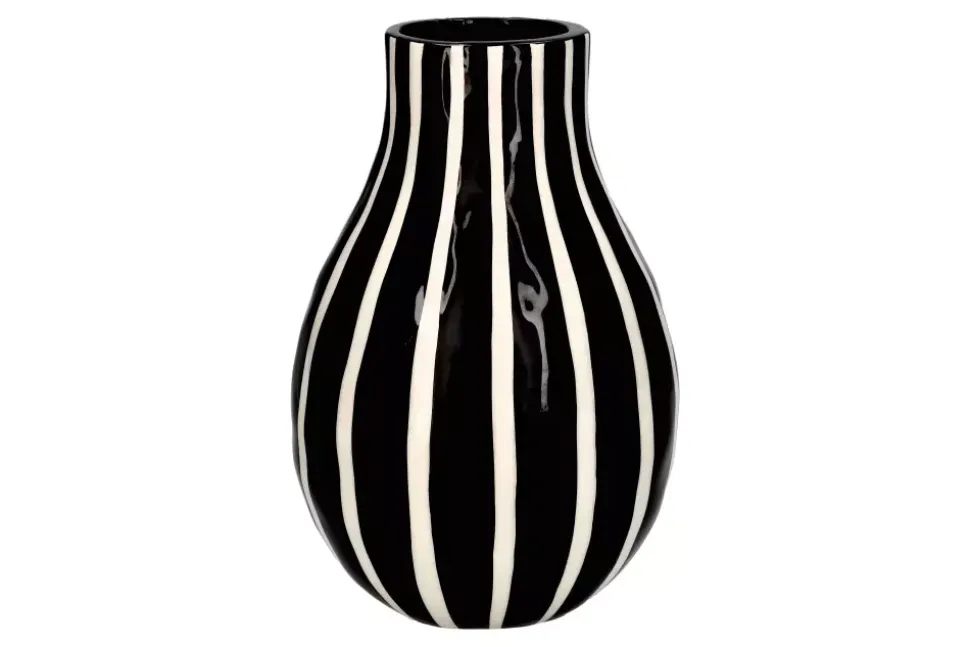 Artisan Vase Svart/Hvit H