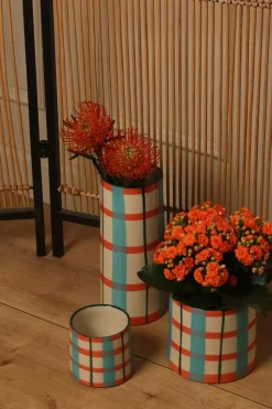 Au Maison Urtepotte Turkis/Fersken H12,5xD12,5 Cm