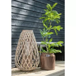 Azura Utendørs Blomsterpotte S/3 Cappuccino D15,5-31 H17-34