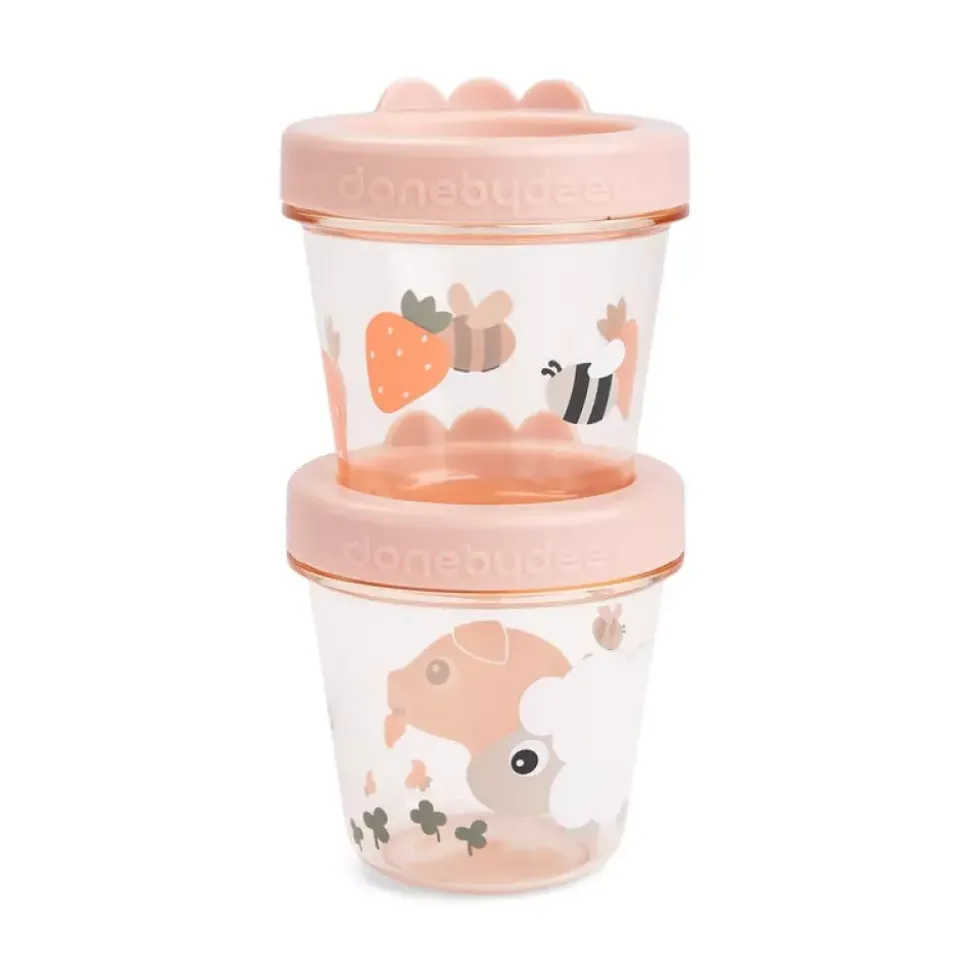 Babymatbeholder 2-Pakk Tiny Farm Powder