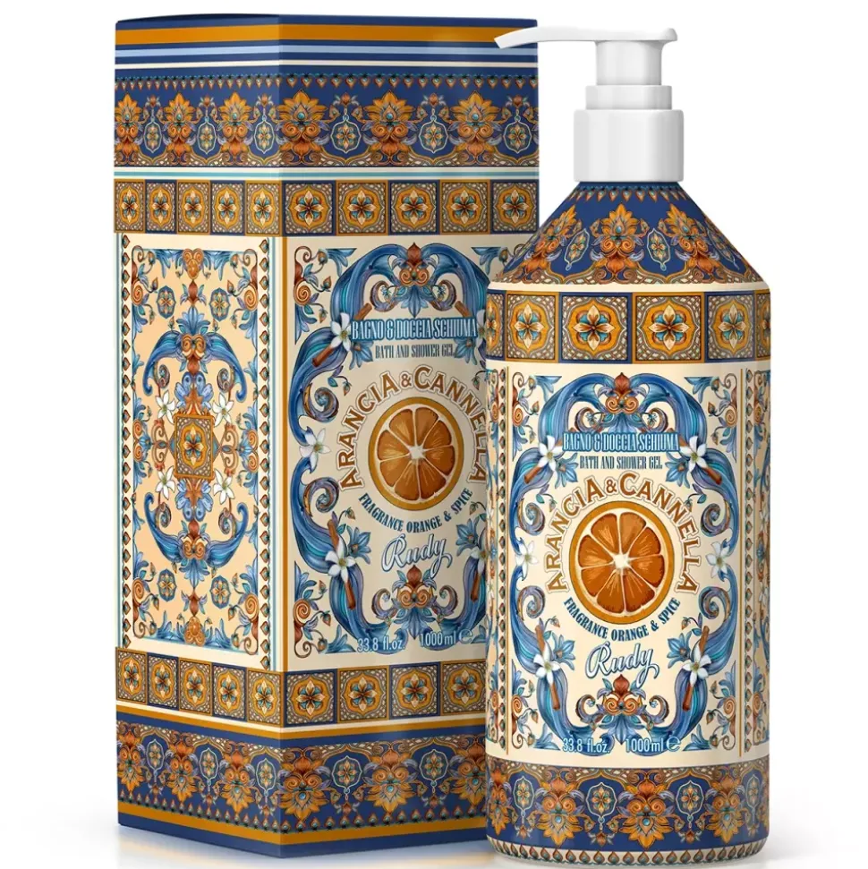 Badeskum & Dusj Orange Cinnamon 1L