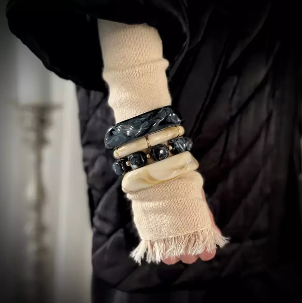 Bailey Armbånd Resin Svart