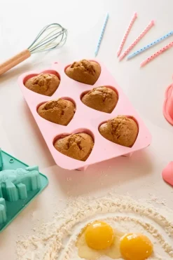 Bakeform Silikon Rosa Hjerter