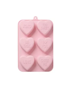 Bakeform Silikon Rosa Hjerter