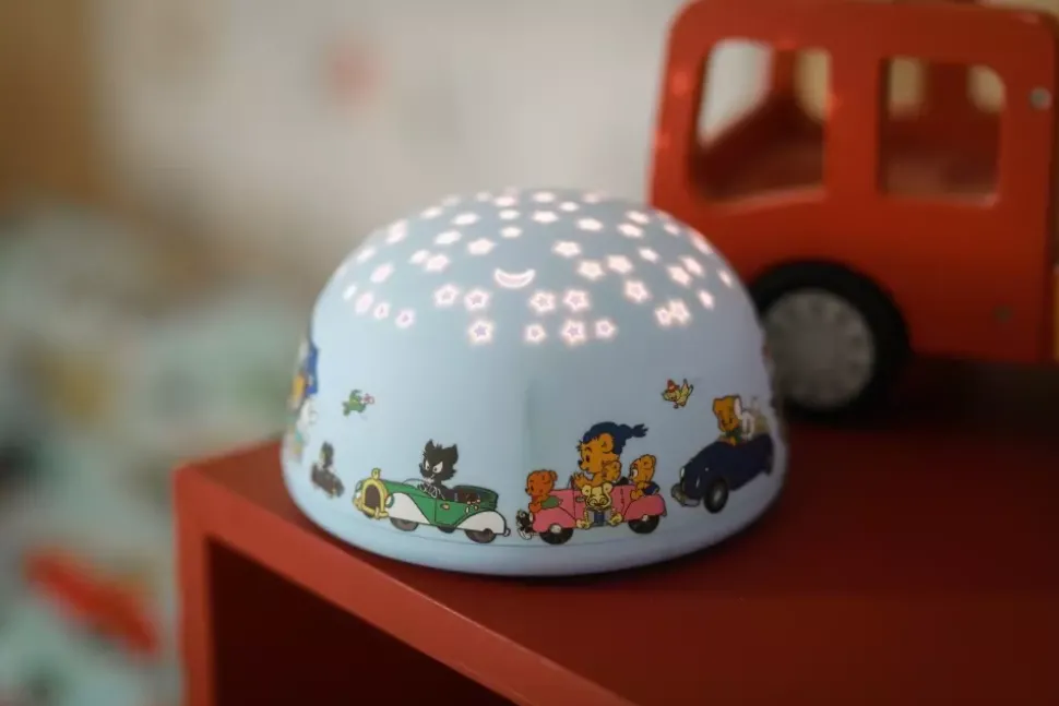 Bamse Nattlampe Med Stjernehimmel Og Musikk