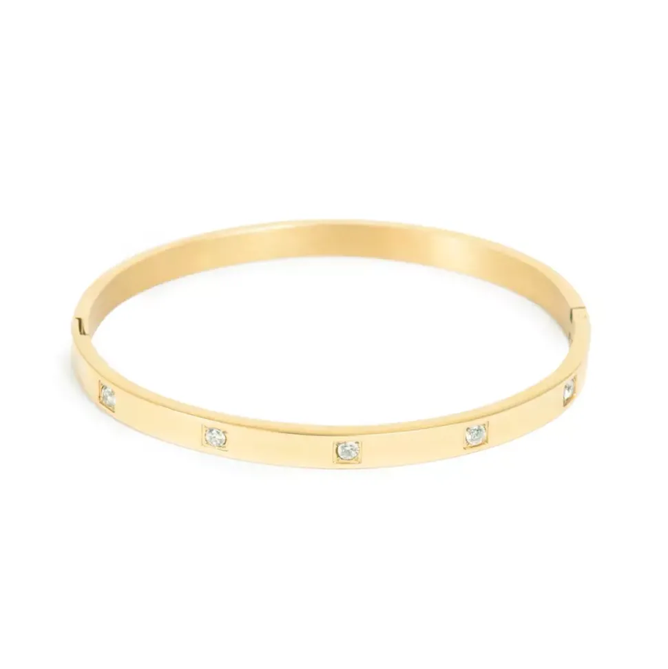 Bangle Med Cubic Zirkonia - Steel