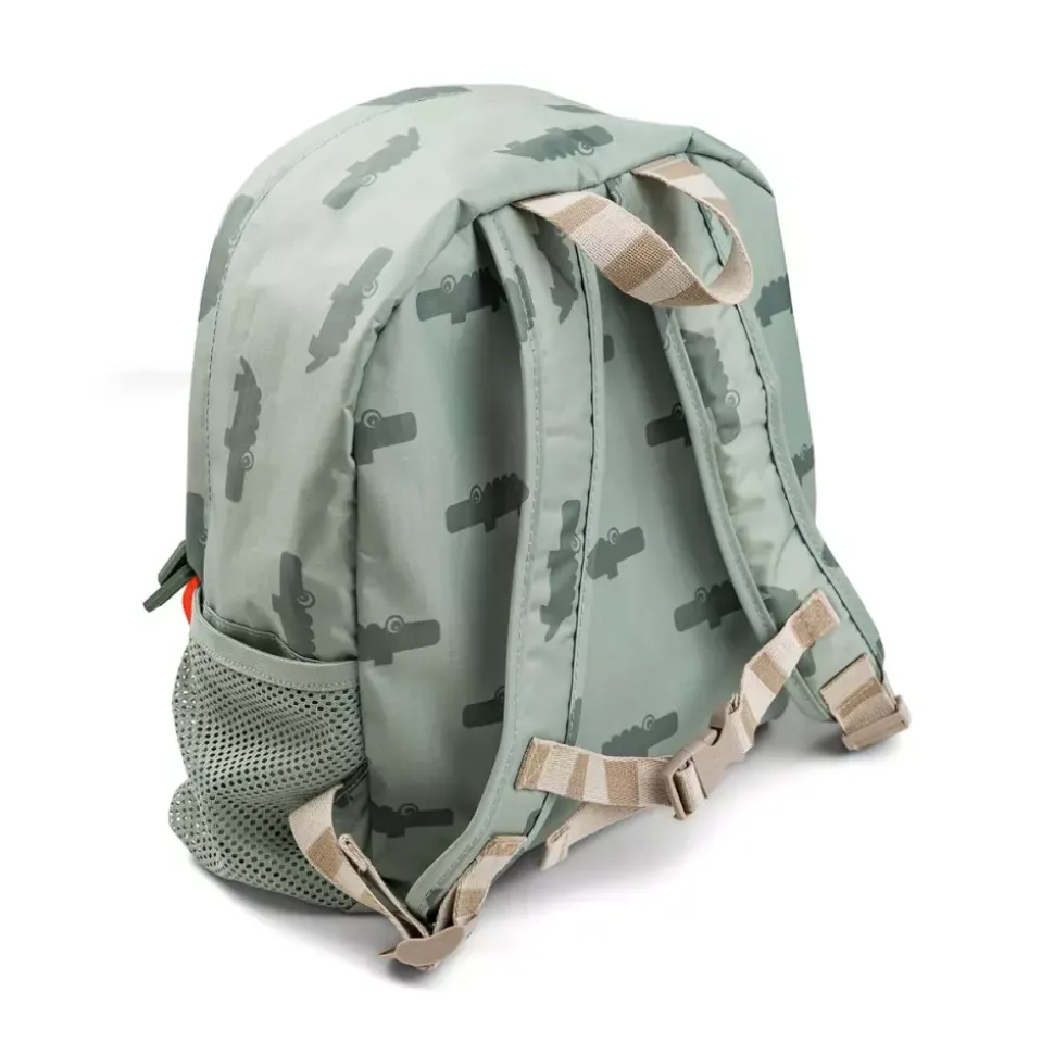 Barneryggsekk Croco Grønn 10 L