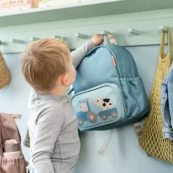 Barneryggsekk Tiny Farm Blå 7,5 L