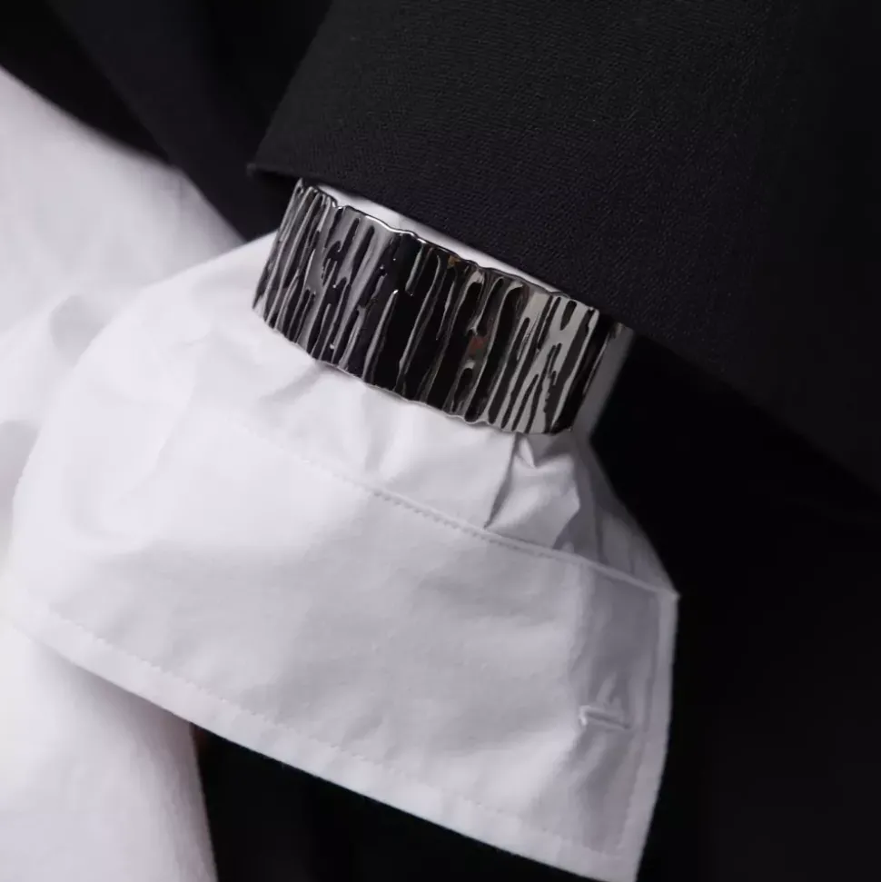 Blake Emalje Armbånd Svart/Sølv