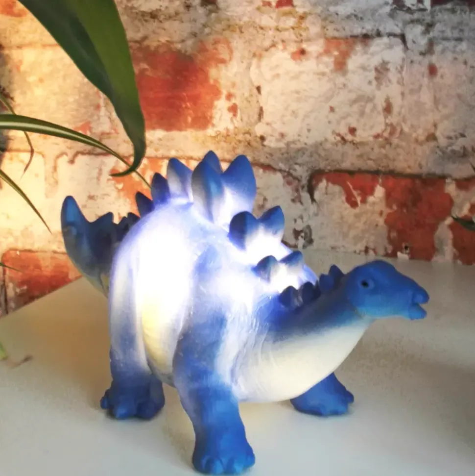 Blå Stegosaurus Mini Led Lampe