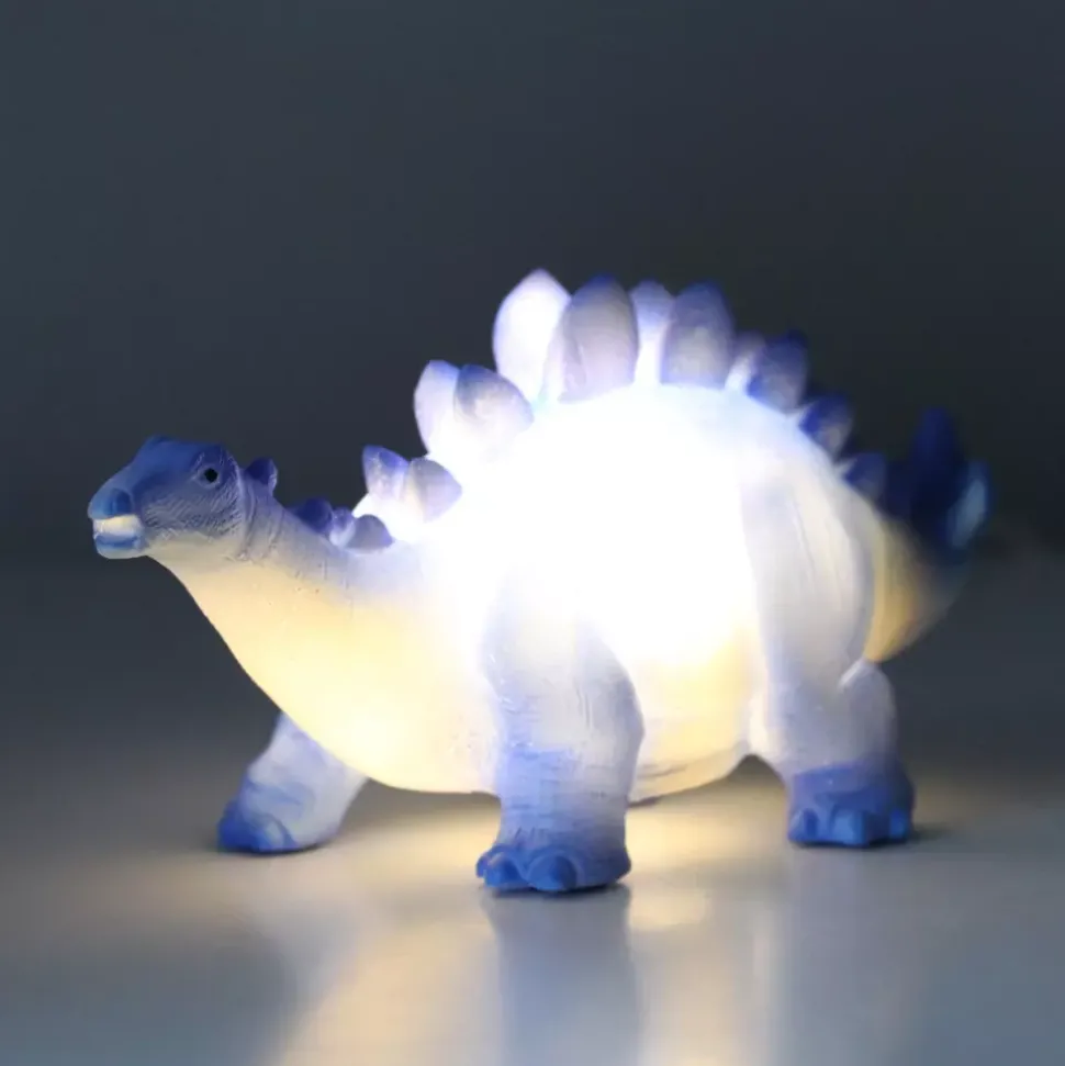 Blå Stegosaurus Mini Led Lampe