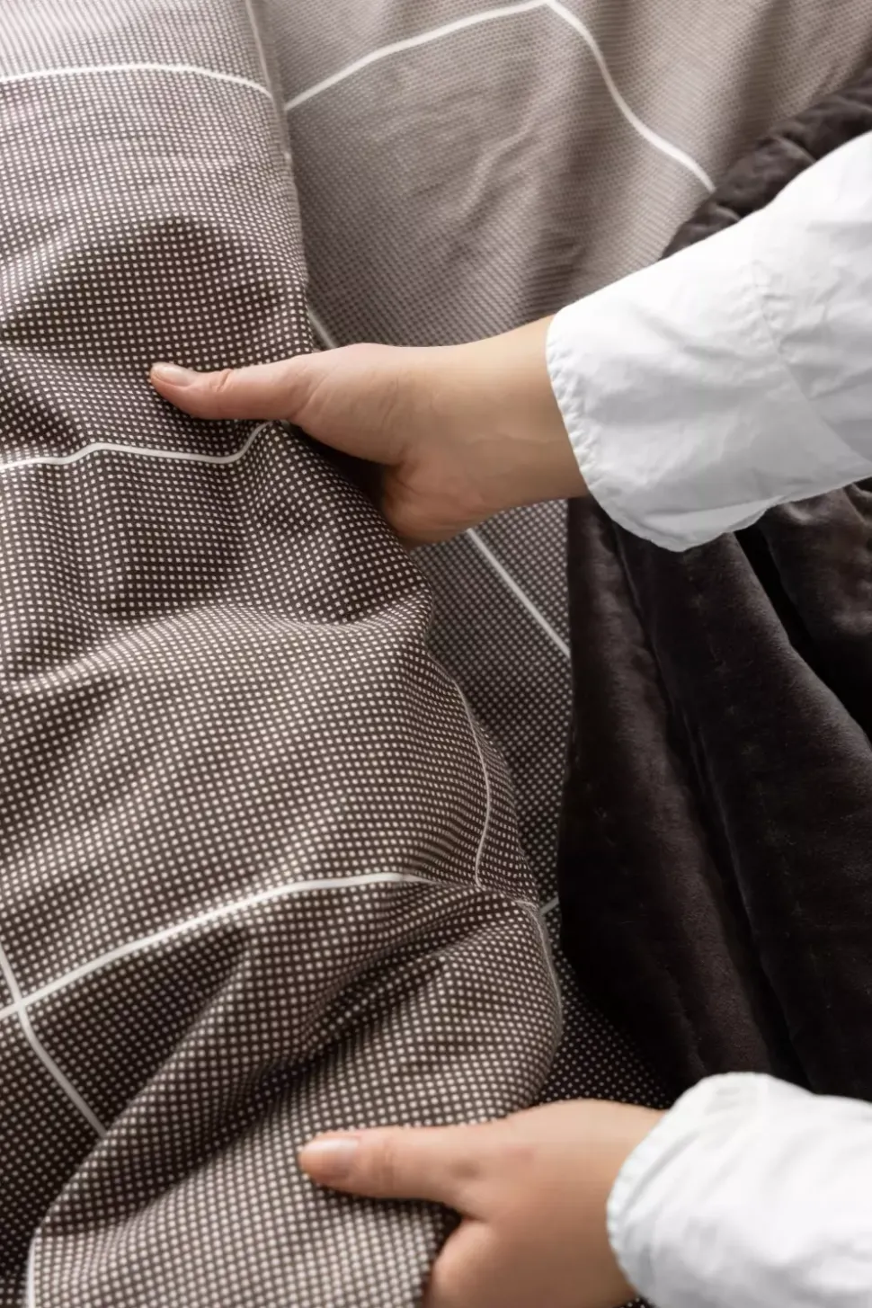 Borås Cotton Billie Sengesett 200x220/250x70 Brun