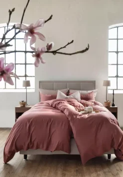 Borås Cotton Bliss Sengesett 140X220/50X70 Aubergine
