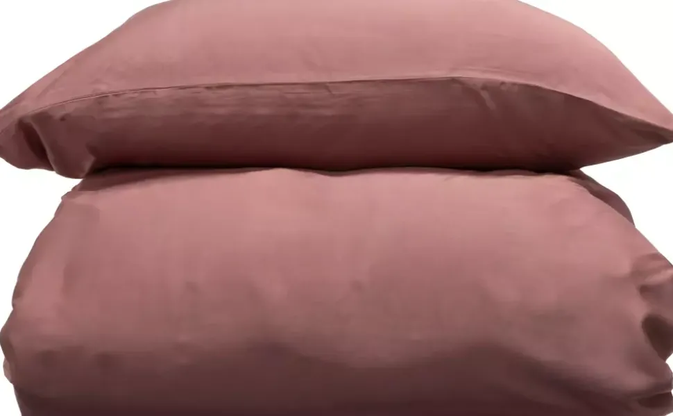 Borås Cotton Bliss Sengesett 140X220/50X70 Aubergine