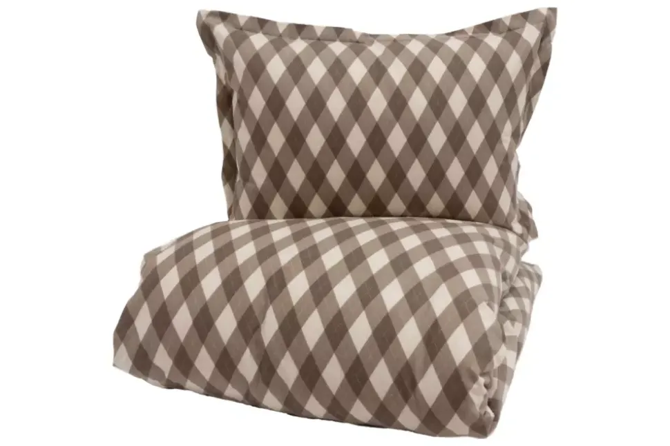 Borås Cotton Charlie sengesett 140x200/50x70 Beige