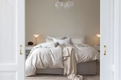 Borås Cotton Cloud Sengesett 140x220/50x70 Lys Beige