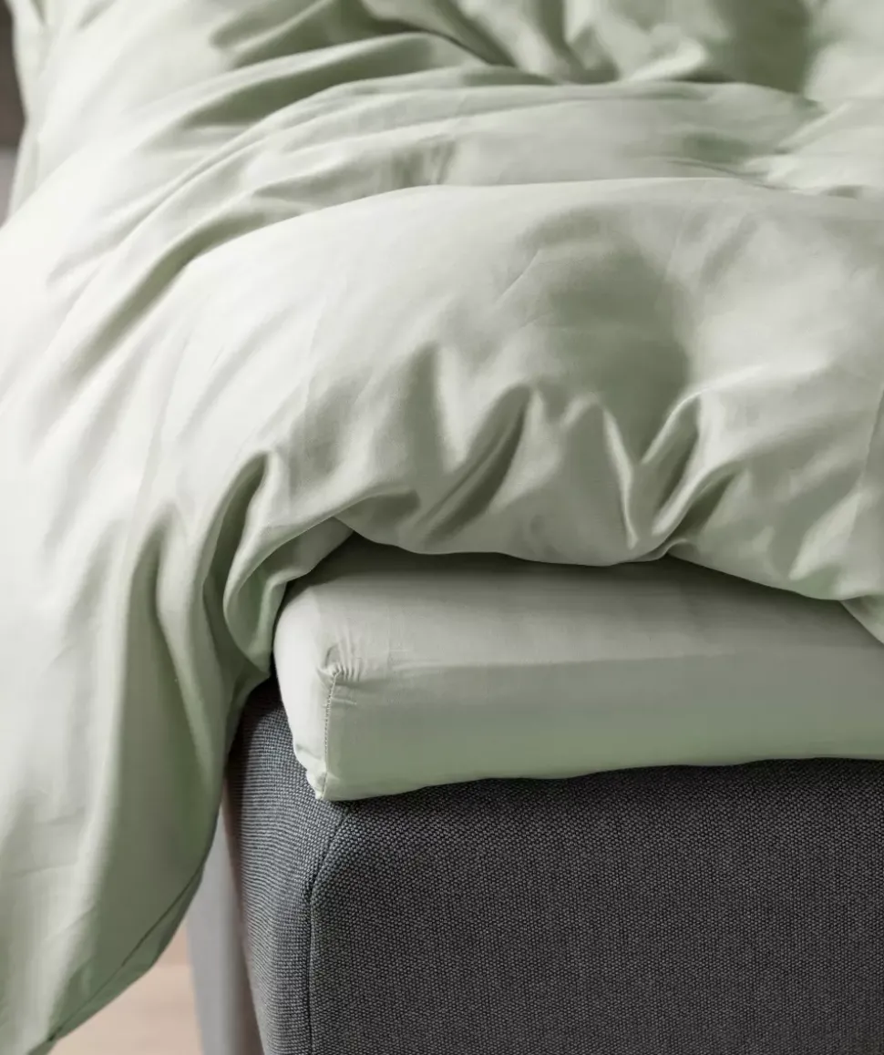 Borås Cotton Cloud sengesett 140x220/50x70 Lys grønn