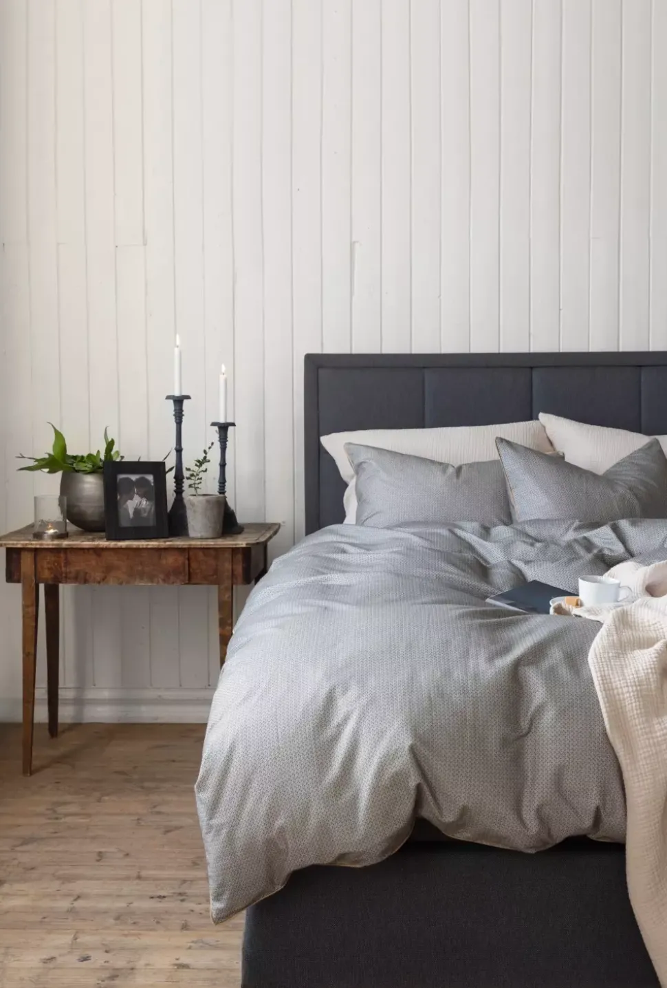 Borås Cotton Enzo Sengesett 200X220/2*50X70 Grå
