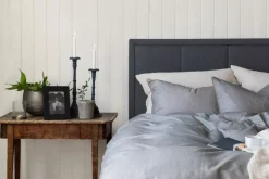 Borås Cotton Enzo Sengesett 140X220/50X70 Grå
