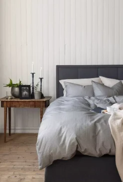 Borås Cotton Enzo Sengesett 140X220/50X70 Grå