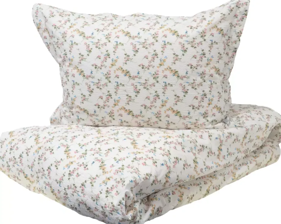 Borås Cotton Felicia Blomst, 140x200/50x70 Multi