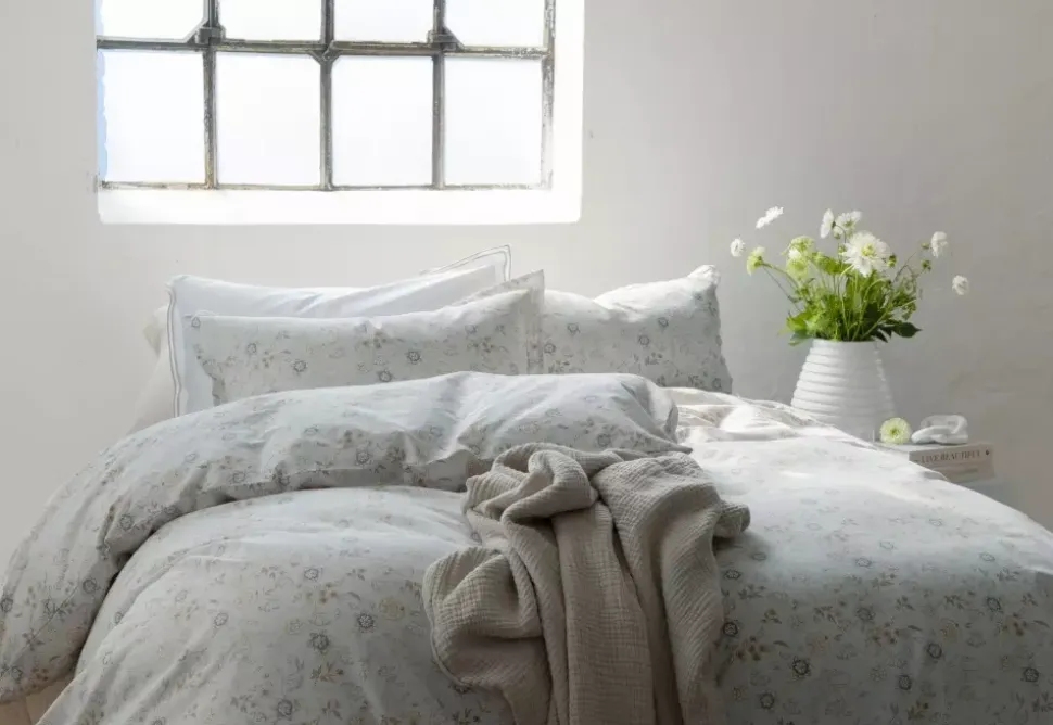Borås Cotton Liva sengesett 140x200/50x70 Blå