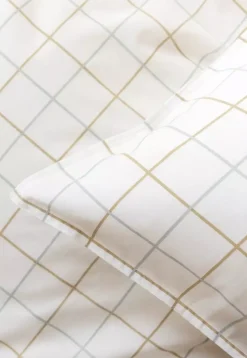 Borås Cotton Lumi sengesett 140x220/50x70 Taupe