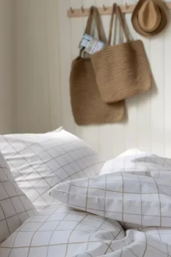 Borås Cotton Lumi sengesett 140x200/50x70 Taupe