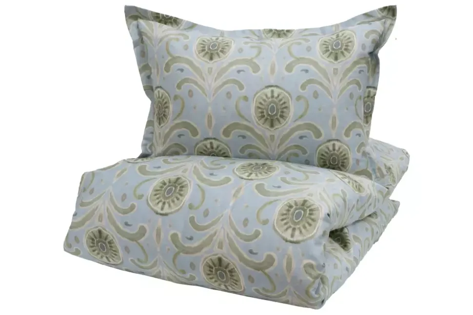 Borås Cotton Moulins sengesett 140x220/50x70 Blå