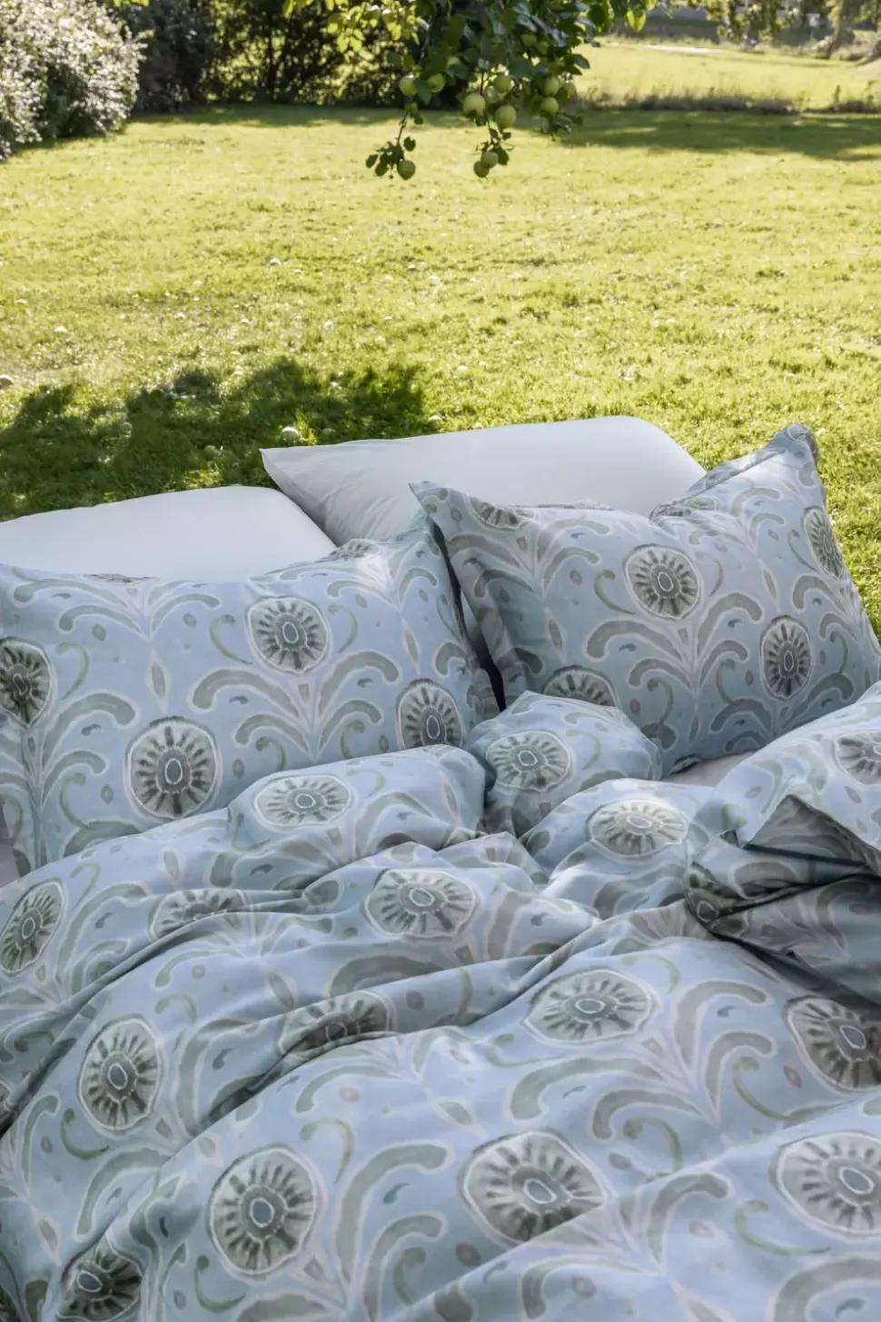 Borås Cotton Moulins sengesett 140x220/50x70 Blå
