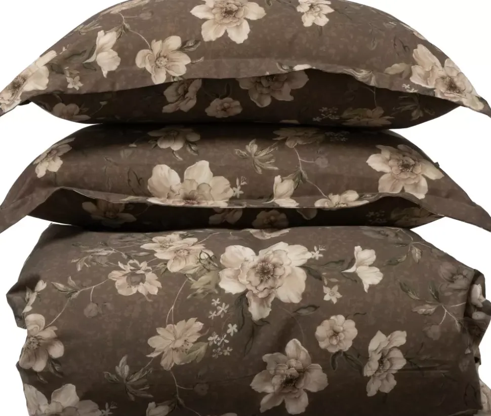 Borås Cotton Oline Sengesett 140x220/50x70 Brun