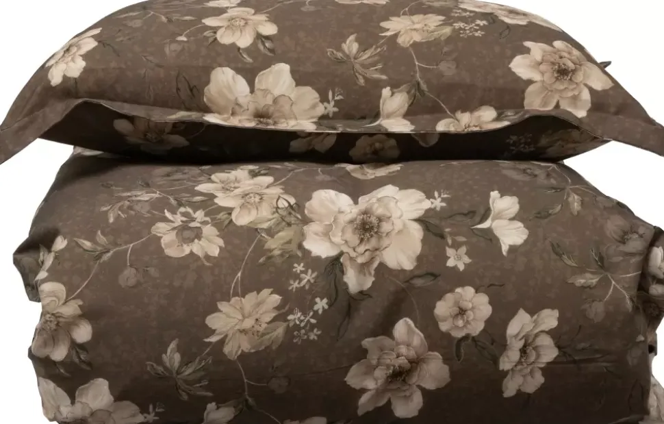 Borås Cotton Oline Sengesett 140x220/50x70 Brun