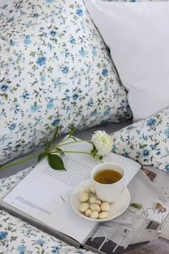 Borås Cotton Veneda sengesett 200x220/2*50x70 Blå