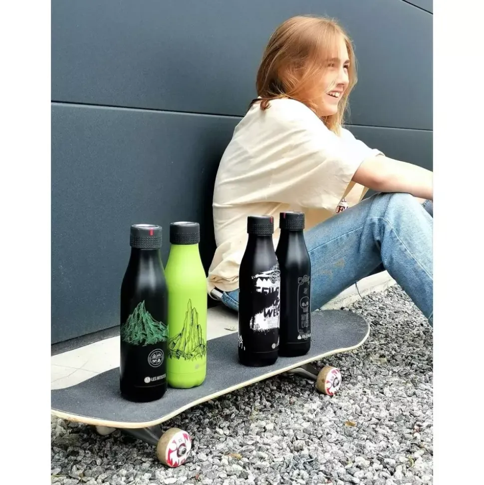 Bottle Up Design Svart What Ever Limited edition Termoflaske 0,5 l