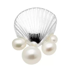 Bouquet Shell & Pearls Øredobb 1 stk Sølv