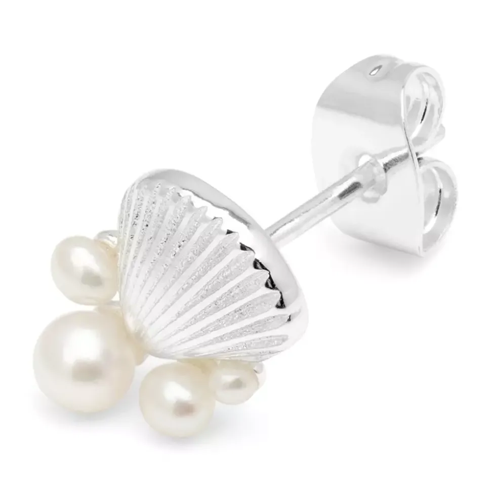 Bouquet Shell & Pearls Øredobb 1 stk Sølv