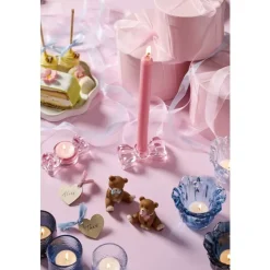 Bow Telysholder L10 Blå/rosa