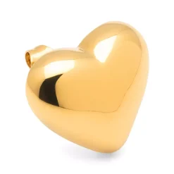 Bubble Heart Øredobb Gullbelagt 1 stk