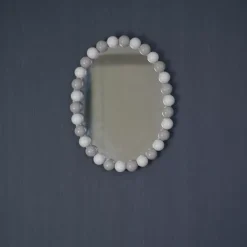 Bubbles Speil 22x29 Sand/Taupe