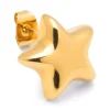 Bubble Star Øredobb Gullbelagt 1 stk
