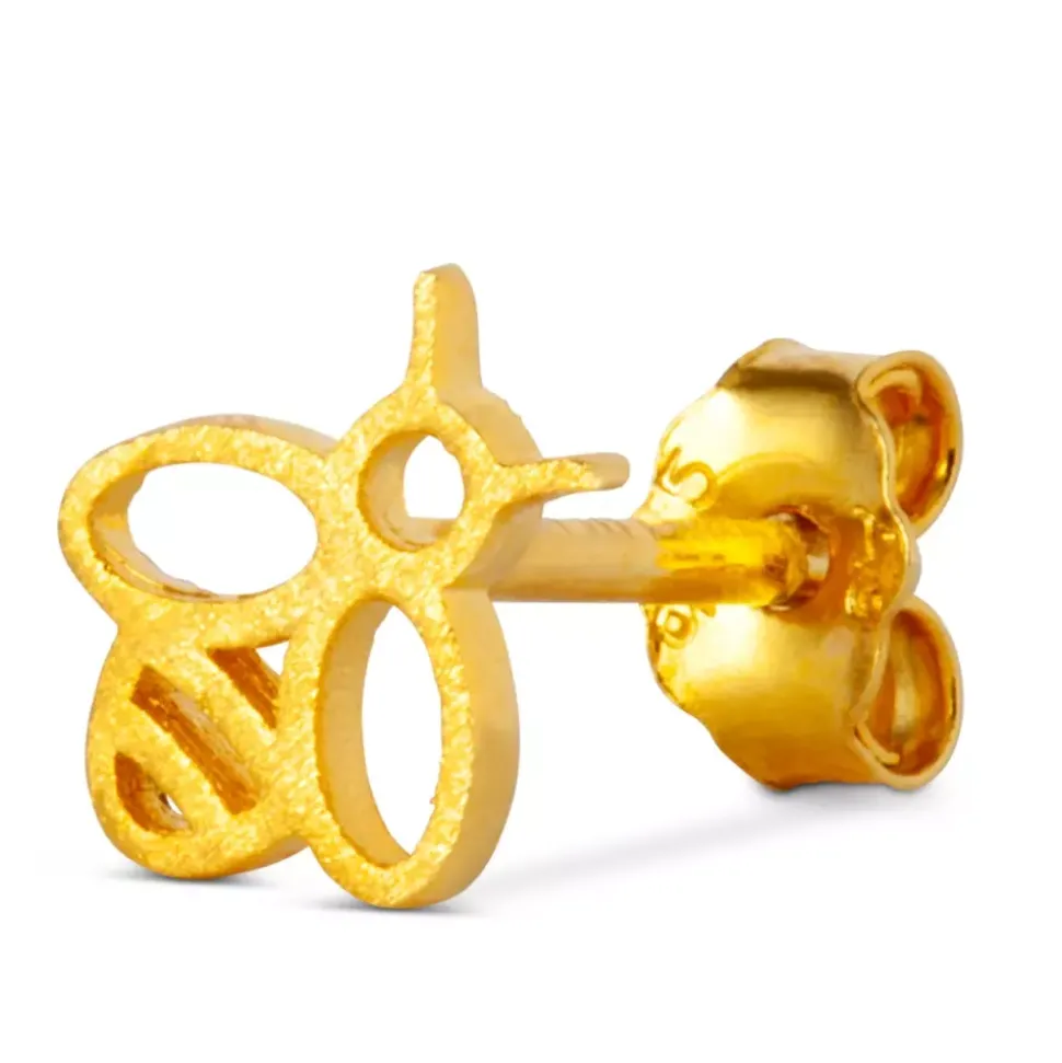 Bzzzz Ørering 1 stk Forgyldt